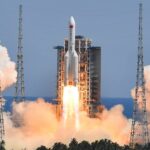 China’s uncontrolled rocket crashes over the Indian Ocean