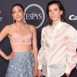 Christen Press and Tobin Heath Take on ESPY Awards Together in Gucci Outfits on the Red Carpet