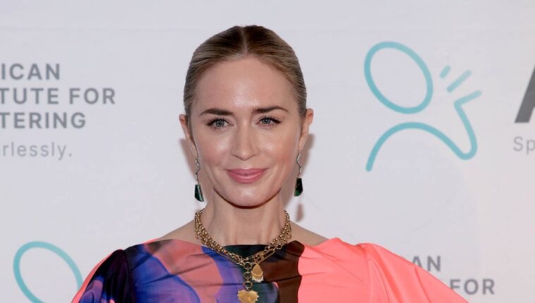 Emily Blunt Gets Colorful in Roksanda Puff Dress to Host Freeing Voices, Changing Lives Gala 2022