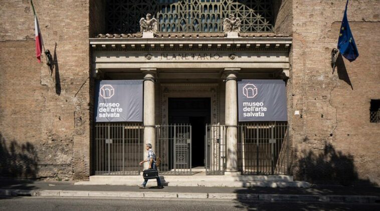 The Museo dellÕArte Salvata, or the Museum of Rescued Art, which opened in June, in Rome, July 14, 2022. (Gianni Cipriano/The New York Times)