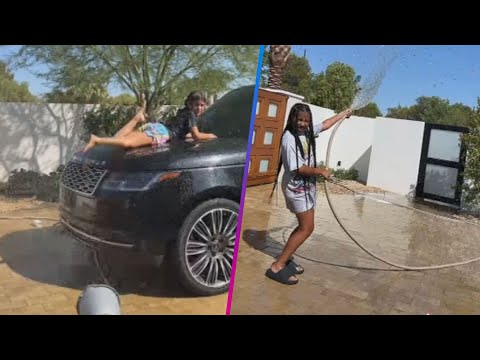 Kardashian Kids Make a SPLASH With Car Wash on TikTok