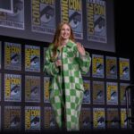 Karen Gillan Dons Green Checkered Oscar de la Renta Outfit for ‘Guardians of the Galaxy Vol. 3’ Press at Comic-Con 2022