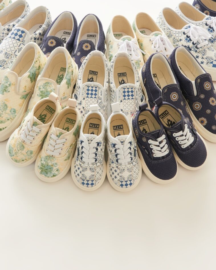 Kith Spins Classic Vans Shoe Styles With Needle Point Prints for Summer 2022 Collaboration