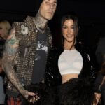 Kourtney Kardashian Wears Edgy, Punk Rock Look to Machine Gun Kelly L.A. Concert