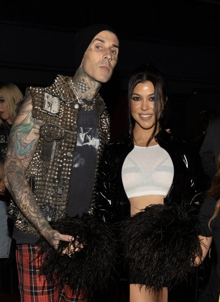 Kourtney Kardashian Wears Edgy, Punk Rock Look to Machine Gun Kelly L.A. Concert