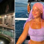 hollie on a boat and her apartment