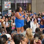 Lizzo Spotlights Her Yitty Shapewear Line in Blue Bralette and Biker Shorts for ‘Today’ Show Concert Supporting New ‘Special’ Album