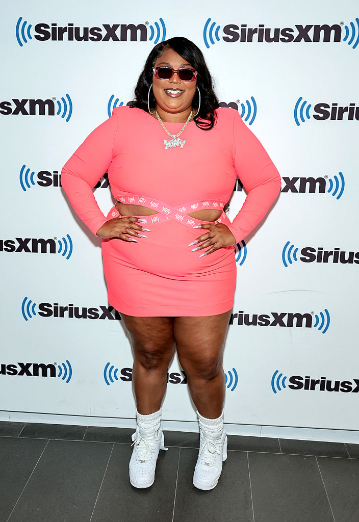 Lizzo Wears Coral Cutout Yitty Dress and Talks New ‘Special’ Album in SiriusXM Interview