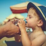 child drinking water