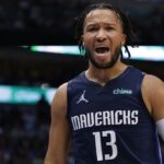 Jalen Brunson #13 of the Dallas Mavericks