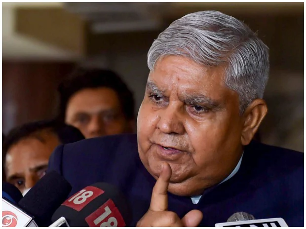 Kolkata: Governor of West Bengal Jagdeep Dhankhar interacts with media during celebrations of the 250th birth anniversary of Raja Ram Mohan Roy, in Kolkata, Sunday, May 22, 2022. (PTI Photo)