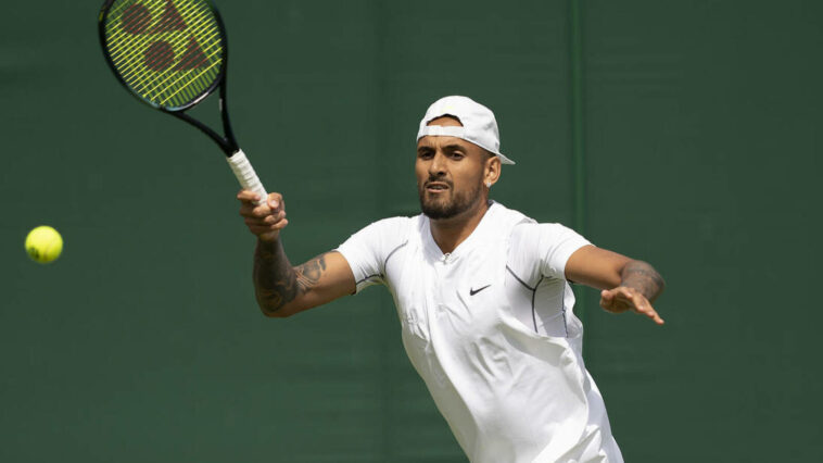 Nick Kyrgios upsets fourth-seeded Stefanos Tsitsipas at Wimbledon