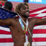 Noah Lyles breaks 26-year-old U.S. record to win 200m world title