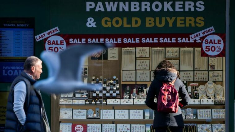 Pawnbroking surges in UK amid cost of living squeeze