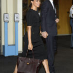 Prince Harry, Duke of Sussex, and wife Meghan Markle, Duchess of Sussex, arrive at the U.N. to attend the Nelson Mandela International Day ceremony held at the United Nations in New York City, NY on Monday, July 18, 2022. (Photo by Anthony Behar/Sipa USA)(Sipa via AP Images)