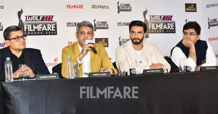 Ranveer Singh graced the 67th Wolf777news Filmfare Awards press conference