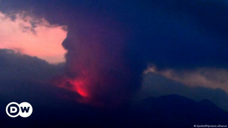 Sakurajima volcano erupts in Japan