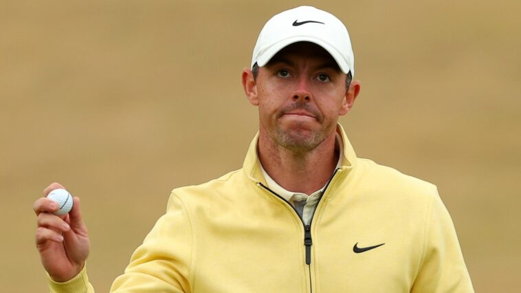 The 150th Open: Rory McIlroy two behind Cameron Young as Tiger Woods struggles at St Andrews