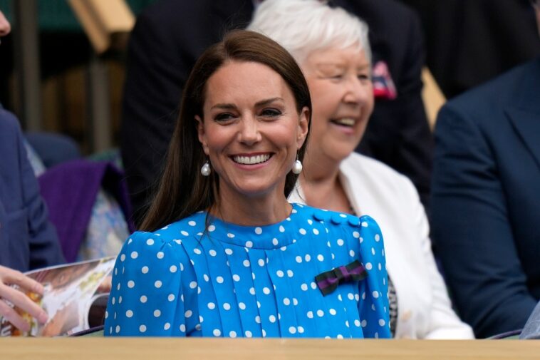 The Duchess of Cambridge’s Blue Polka Dot Dress at Wimbledon 2022 Says More Than Meets the Eye