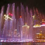 The music fountain at the Wynn Macao.