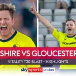 Highlights of the T20 Vitality Blast match between Hampshire Hawks and Gloucestershire.