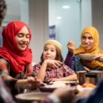 Family eating Iftar together