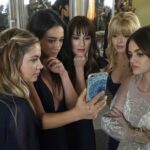 PRETTY LITTLE LIARS, l-r: Ashley Benson, Shay Mitchell, Troian Bellisario, Sasha Pieterse, Lucy Hale in 'Til Death Do Us Part' (Season 7, Episode 20, aired June 27, 2017). ph: Eric McCandless/Freeform/courtesy Everett Collection