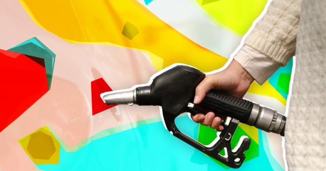 woman filling up with petrol