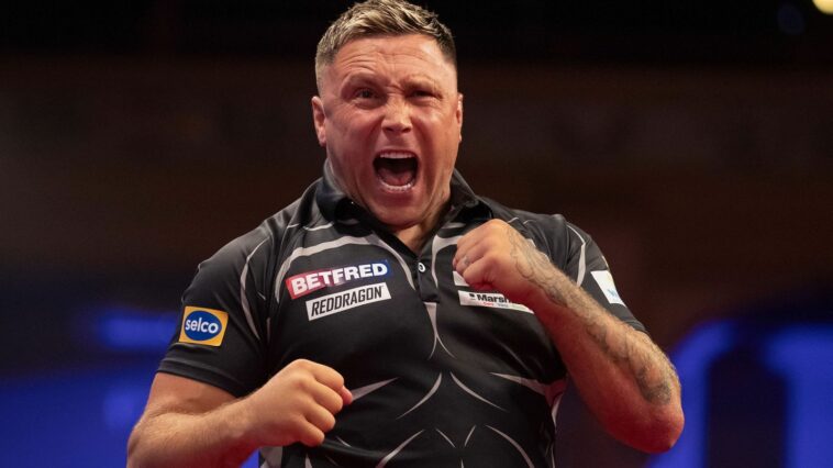 World Matchplay Darts: Gerwyn Price sets up blockbuster date with Michael van Gerwen in Blackpool