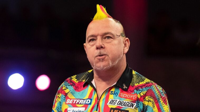 World Matchplay Darts: Peter Wright and Dimitri Van den Bergh both win but Jonny Clayton is dumped out