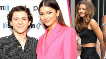 Zendaya Visits Tom Holland on Set!