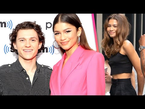 Zendaya Visits Tom Holland on Set!