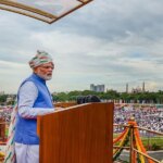 Prime Minister Narendra Modi addresses nation on 76th Independence Day at Red Fort. (PTI Photo)