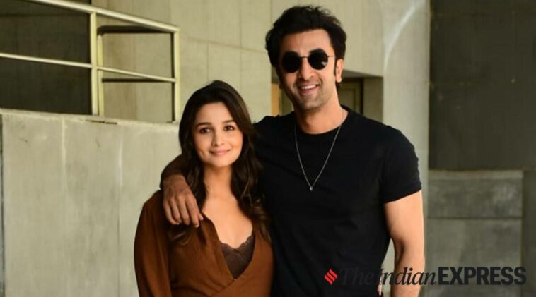 Alia Bhatt looks lovely in brown wraparound dress; Ranbir Kapoor keeps it dapper in all-black look