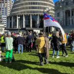 Anti-mandate protesters converge on New Zealand Parliament