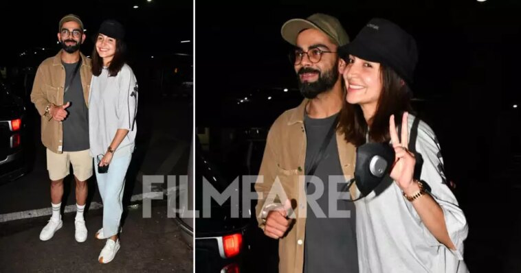 Anushka Sharma and Virat Kohli return in casual attires from their Europe vacation