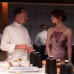 Ralph Fiennes and Anya Taylor-Joy in the film THE MENU. Photo by Eric Zachanowich. Courtesy of Searchlight Pictures. © 2022 20th Century Studios All Rights Reserved