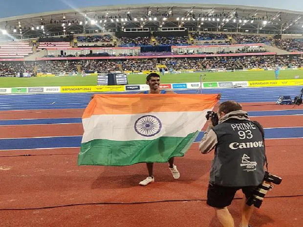 Sreeshankar Murali after the historic feat at Commonwealth Games in Men