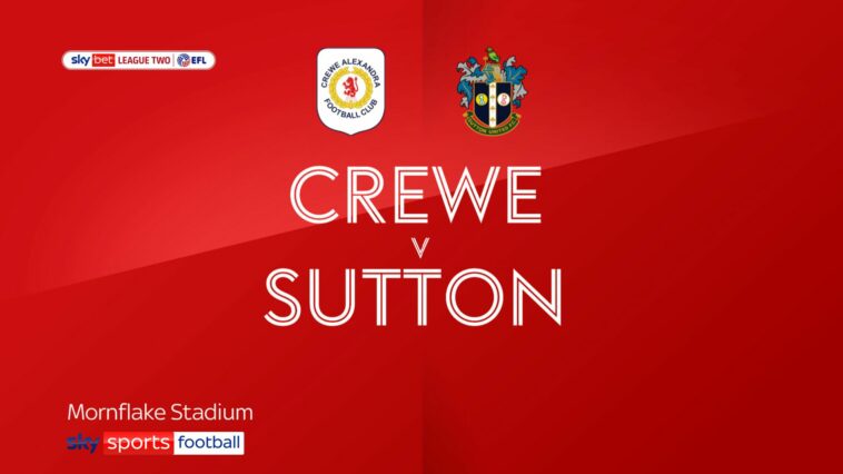 Crewe 1-0 Sutton Utd: Courtney Baker-Richardson strike enough to seal the win for the Railwaymen