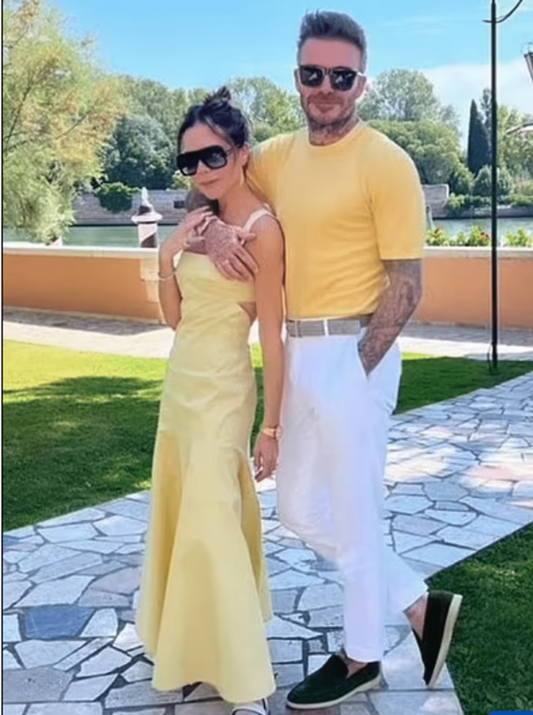 David Beckham And Victoria Beckham Make Fun As They Unintentionally Match Their Clothing's Colors For A Second Time