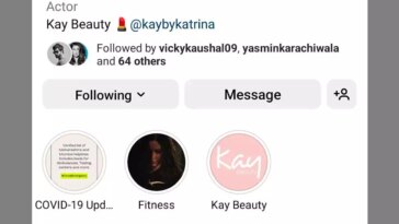 Katrina Kaif's Instagram page