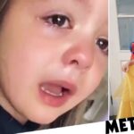 Hilarious clip shows girl realising she'll have to wash dishes as an adult