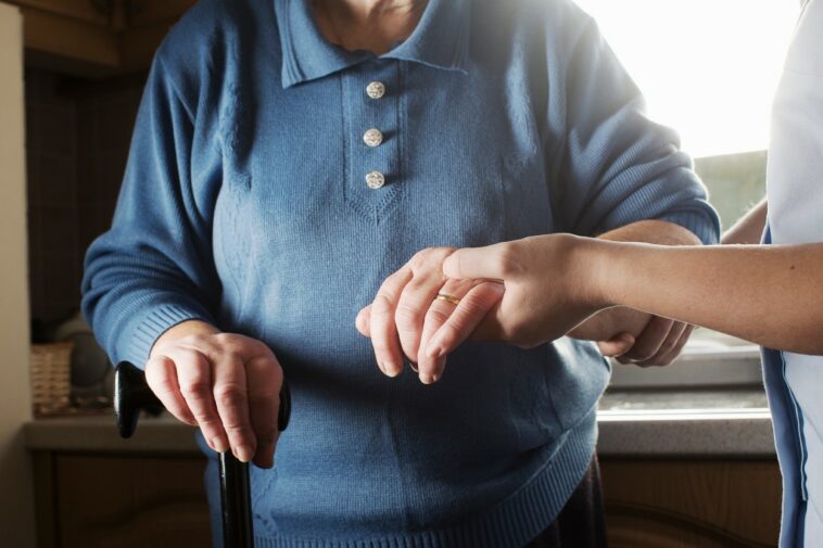 Carer and elderly woman
