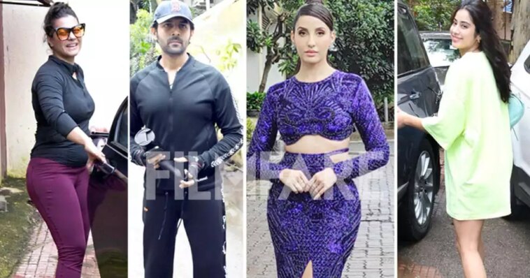 Janhvi Kapoor, Kajol, Kartik Aaryan and Nora Fatehi clicked in Mumbai