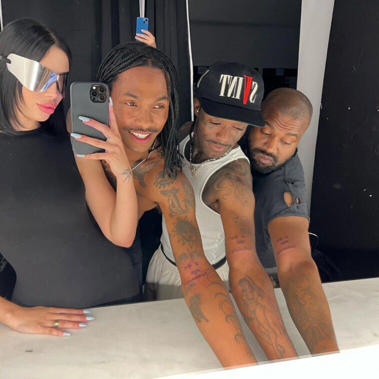 Kanye West Debuts New Matching Tattoo With Lil Uzi Vert and Steve Lacy - E! Online