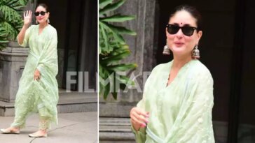 Kareena Kapoor Khan Clicked In An Elegant Ethnic Suit In The City Today