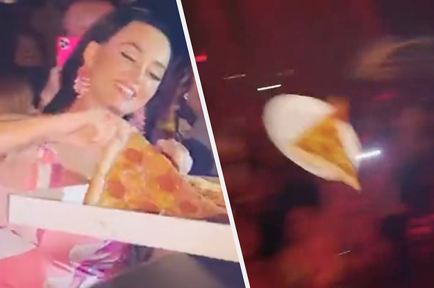 Katy Perry Threw Slices Of Pizza Into The Crowd At A Las Vegas Nightclub And I Have A Lot Of Questions