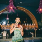 Kendall Jenner Celebrates 818 Tequila Brand in Vintage Jean Paul Gaultier Floral-print Dress