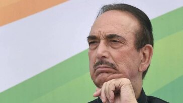 Chandigarh: Senior Congress leader Ghulam Nabi Azad at the release of party