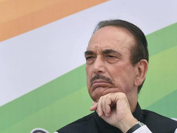 Chandigarh: Senior Congress leader Ghulam Nabi Azad at the release of party